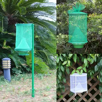 Экологичная ловушка для мух, 4 упаковки, уличная ловушка для мух на ранчо, многоразовые ловушки для мух на пастбище для наружного сада, конюшня, фермерский двор 2