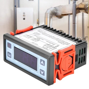 Цифровой термостат STC-200, Регулятор температуры, Микрокомпьютерный контроллер охлаждения и отопления AC220V 1