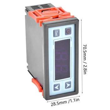 Цифровой термостат STC-200, Регулятор температуры, Микрокомпьютерный контроллер охлаждения и отопления AC220V 3