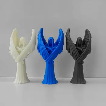 Силиконовые формы для свечей 3D Angel Фигурка на тему Хэллоуина, Эпоксидная смола ручной работы, Поделки из смолы, Ароматерапевтические свечи DIY 4