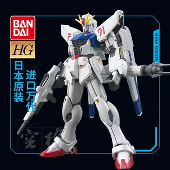 Bandai HGUC 1/144 167 F91 GUNADAM Белый Мобильный костюм Gundam F91 Пластиковые игрушки в сборе Модель аниме Окружения Подарок 5