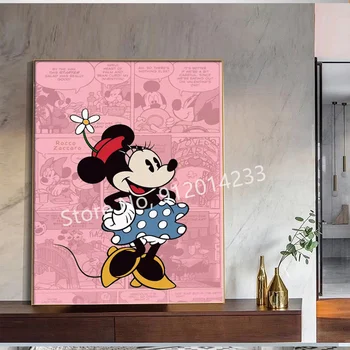 5D Diy Disney Алмазная живопись Микки Маус, мозаика с изображением Дональда Дака, мультфильм, Горный хрусталь, вышивка крестиком, домашний декор, изделия ручной работы 2
