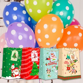 12 комплектов Рождественский пакет для конфет подарочная коробка Санта-Клаус Рождественская елка маленькая подарочная коробка с ручной комбинацией подарочных бумажных коробок 3