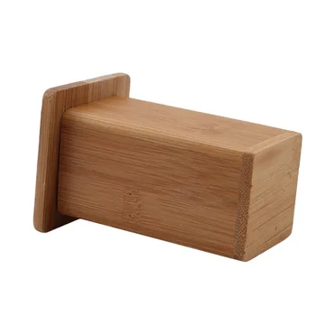 Бамбуковая коробка для зубочисток с крышкой, квадратный контейнер для кофе, ресторана, отеля, Кухонный инструмент, коробка для хранения зубочисток 2