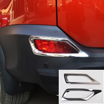 Для Toyota RAV4 Хромированный отражатель заднего бампера, Противотуманная фара, Накладка противотуманных фар, Декоративное литье, рамка безеля 2013 2014 2015 5