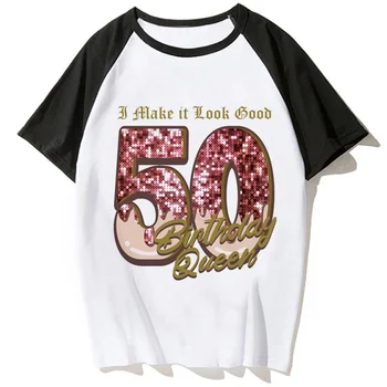 50 Ans 50th Years Birthday Tee женская японская забавная уличная одежда топ женская манга 2000-х забавная одежда