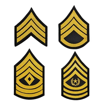 Нашивка на плечо военного офицера, нашивки сержантского ранга, американский шеврон, нарукавный значок, крючок и петля, тактическое снаряжение для униформы