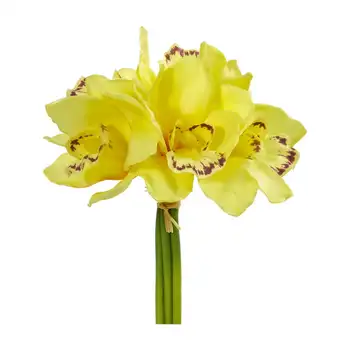 Набор искусственных цветов орхидеи цимбидиум (набор из 6 штук), зеленый 4