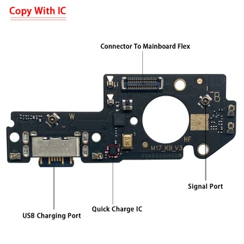 Плата USB-кабеля Для зарядки Flex Для Xiaomi Redmi Note 12 4G Note 12 Pro Plus 5G Порт Зарядной Док-станции Разъем Зарядного Устройства Гибкий Кабель 3