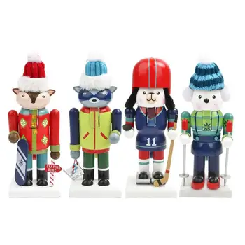 Рождественские щелкунчики, солдатские миниатюры, серия Ocean, Кукольный щелкунчик, украшения для рабочего стола, Подвесные подвески на дереве. 0