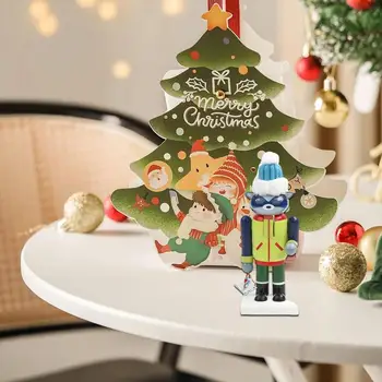 Рождественские щелкунчики, солдатские миниатюры, серия Ocean, Кукольный щелкунчик, украшения для рабочего стола, Подвесные подвески на дереве. 4