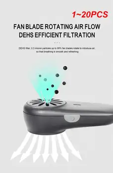 2023 Новых мини-вентиляторов для лица Вентиляционный вентилятор Перезаряжаемая Умная маска Дыхательный клапан Дыхание для клапанных электрических масок
