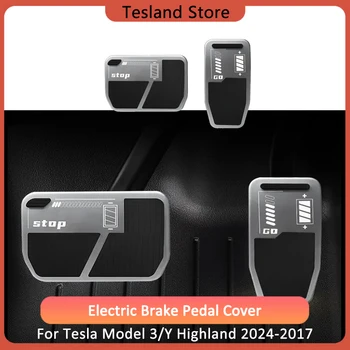 2024 Tesla Model 3 Highland Накладки На Педали Тормоза Для Модели Y 2023 Металлическая Крышка Тормоза Акселератора 2021 Автоаксессуары 