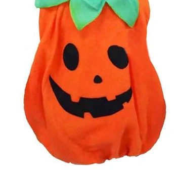 Новый комбинезон без рукавов для малышей, Оранжевый Детский Костюм на Хэллоуин, наряд в виде тыквы на 2023 год 3