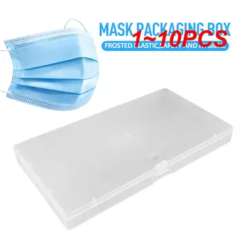 1 ~ 10ШТ Матовая пластиковая коробка Для маски Удобная высококачественная влагостойкая упаковка Модный портативный ящик для хранения