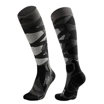Высококачественные практичные совершенно новые лыжные носки с градиентом сжатия 360 ° Мужские/женские Лыжные носки из акрила и полиэстера Мужские/женские