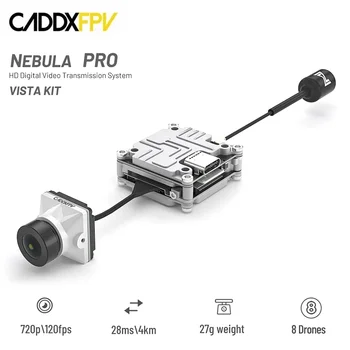 Комплект CADDX Nebula Pro Vista Частота 5,725-5850 ГГц 720 p 120 кадров в секунду 28 мс/4 км Поддерживаемые F3/F4/F7 7,4-26,4 В для DJI Goggles V2