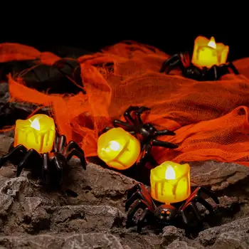 Маленький Огонек Свечи Halloween Candle Lights Привлекательный Реквизит Halloween Light Реалистичные Изысканные Украшения для Праздничных Маленьких 1