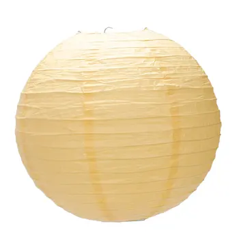 1 х Китайский японский бумажный фонарь с абажуром для свадебной вечеринки, 40 см (16 дюймов) Темно-желтого цвета
