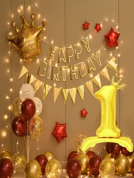 106 см Стоячие Воздушные Шары Цифрового Золотого Цвета Корона Детский Подарок Малышу Будет Украшен Воздушными Шарами На Свадьбу, День Рождения 1