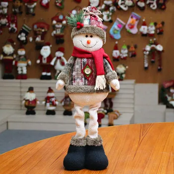 Санта Клаус Лось Снеговик Кукла Oranments Рождественские Подвески Дети Naviidad Подарочная Игрушка Пользу Счастливого Рождества Декор Для Дома 1