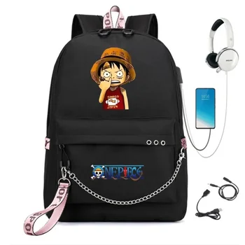 Цельный школьный рюкзак из Оксфорда для кампуса, высококачественный аниме-рюкзак для учащихся начальной и средней школы, рюкзак большой вместимости для старшеклассников