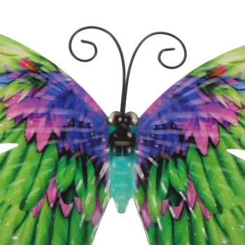 Бабочка Настенный Наружный Декор Железный Домашний Подвесной Декор Фурнитура Ремесла Кулон (Зеленый) 2