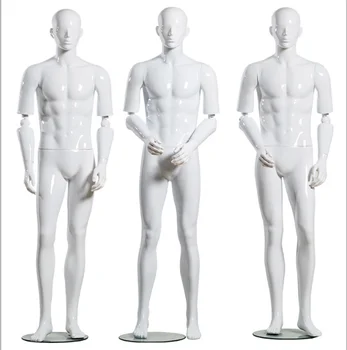 Роскошный мужской костюм-манекен для всего тела, мужская модель белого цвета для показа