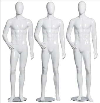Роскошный мужской костюм-манекен для всего тела, мужская модель белого цвета для показа 3