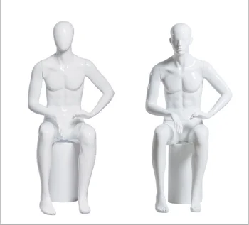Роскошный мужской костюм-манекен для всего тела, мужская модель белого цвета для показа 4