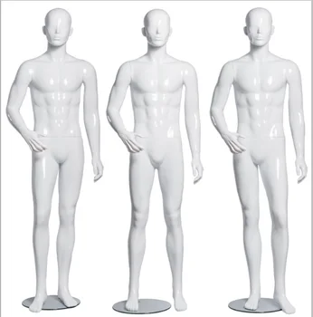 Роскошный мужской костюм-манекен для всего тела, мужская модель белого цвета для показа 5