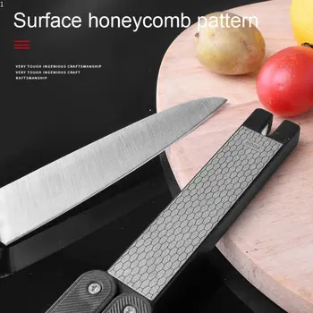 Точилка для ножей Портативная точилка для ножей Складной двусторонний нож, Ножницы, точильный камень, Кухонный инструмент для заточки на открытом воздухе 2