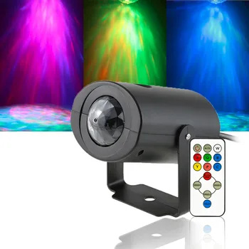 12 Вт светодиодный проекционный светильник с водяным рисунком, свет для дискотеки в DJ баре, свет для украшения семейной вечеринки, свет для свадебной мини-атмосферы