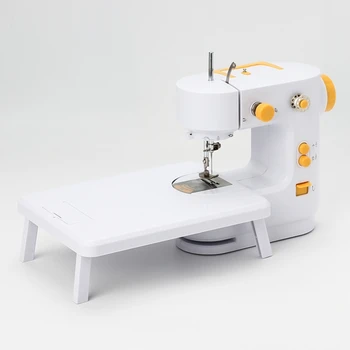 Мини-электронная швейная машинка с ножной педалью, касательный нож, осветительная лампа для начинающих, брюки для начинающих, изделия из кожи и ткани 2