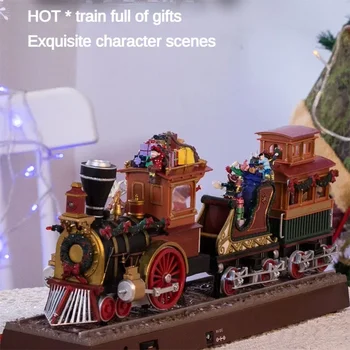 Модель HO Smoke Train 1/87 79001 Рождественская модель Smoke Train Музыкальная шкатулка Music Box Подарки для мальчиков и девочек 0