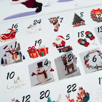 Заполняемые коробки для Рождественского адвент-календаря, сделанные своими руками, 24 Дня Пустых подарочных коробок, коробка для фестивального календаря для ежегодной встречи, красочная 1