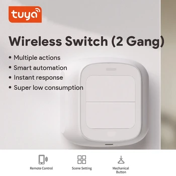 1 ШТ. Беспроводной интеллектуальный переключатель Tuya Smart Zigbee Switch для домашней автоматизации 0