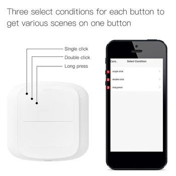 1 ШТ. Беспроводной интеллектуальный переключатель Tuya Smart Zigbee Switch для домашней автоматизации 4