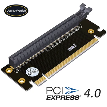 PCI Express 4.0 16X Riser Card PCI-E-PCI-E 16X Слот 90 Градусов Разъемы Высокоскоростной Адаптер Преобразования PCIE X16 для Сервера 1U 2U