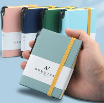 Портативный Мини-Планировщик A7 Book Memo Notebook зеленый синий розовый
