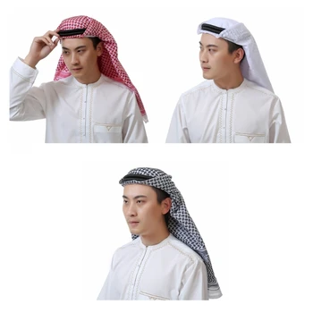 Y166 Арабский Головной платок Shemagh Хлопчатобумажный Арабский Головной платок Пустынный Пылезащитный Шарф-повязка на голову