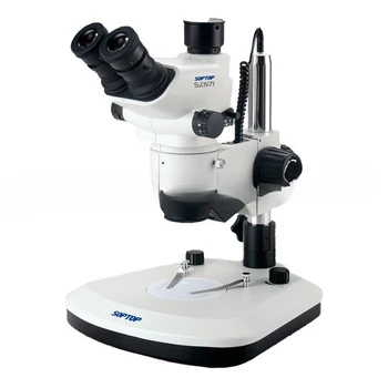 Увеличение Бинокулярного и бинокулярно-бинокулярного микроскопа SZN71 с непрерывным увеличением составляет 0,67X-4,5X