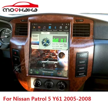 Для Nissan Patrol 5 Y61 2005-2008 Android 9,0 128 Г Автомобильный Мультимедийный Плеер В стиле Тесла Радио GPS Навигация Головное Устройство Стерео PX6