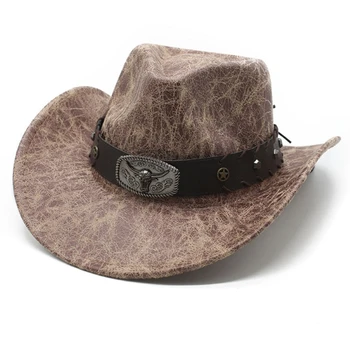 Ковбойская шляпа с лентой для шляпы, ковбойские закатанные поля, принадлежности для выпускного вечера, прямая поставка