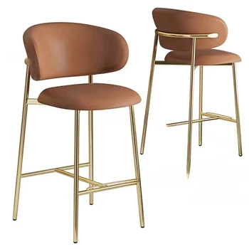Современный минималистичный стойка регистрации, Высокий барный стул, Стулья Nord, Кухонные Высокие стулья, Дизайнерская мебель Со спинкой