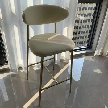 Современный минималистичный стойка регистрации, Высокий барный стул, Стулья Nord, Кухонные Высокие стулья, Дизайнерская мебель Со спинкой 5
