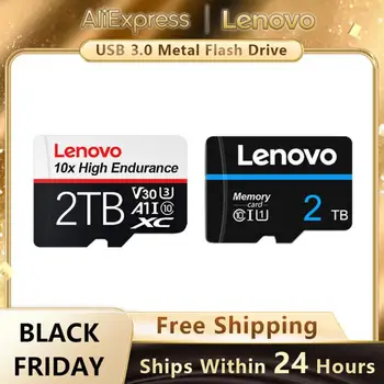 Lenovo Оптовая Продажа Micro TF SD-Карты Extreme Pro Flash Mini SD-Карты 2 ТБ 1 ТБ 512 ГБ 256 ГБ 128 ГБ Высокоскоростная Карта памяти UHS-I