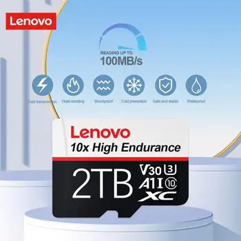 Lenovo Оптовая Продажа Micro TF SD-Карты Extreme Pro Flash Mini SD-Карты 2 ТБ 1 ТБ 512 ГБ 256 ГБ 128 ГБ Высокоскоростная Карта памяти UHS-I 5