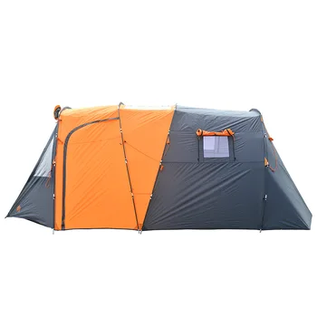 Семейная Палатка для Кемпинга на открытом воздухе, 5-8 Человек, Сверхбольшая Водонепроницаемая Защита от Ультрафиолета, Утепленная Палатка для Путешествий, Бесплатная Доставка