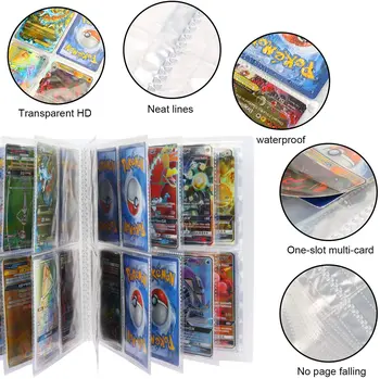 Держатель для карт Pokemon Альбом Игрушка Аниме 240 Карточек 4 карманные Коллекции Tcg Charizard Book Game Binder Папка Для Детей Загруженный Список Игрушек 3